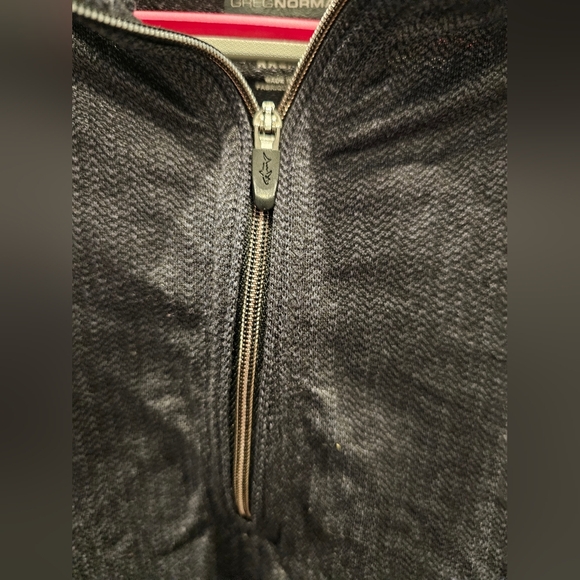 Greg Norman PlayDry XXL Quarter-Zip Pullover Grey - Picture 2 of 10